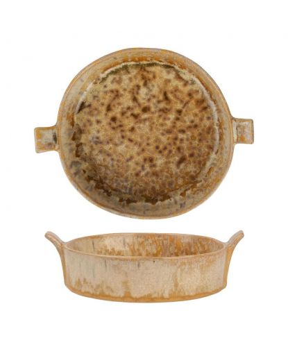 Блюдо для подачи 15,4*14,5 см h4 см 450 мл с ручками Light Brown Frutti di Mare P.L. [1] (2)
