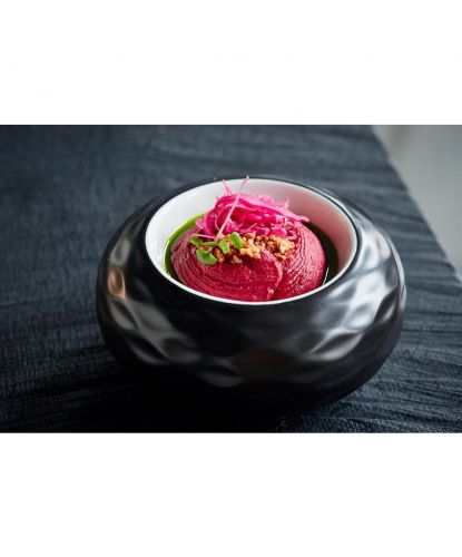 Блюдо для подачи 22,5 см 500 мл бело-черное "Shine" P.L. Proff Cuisine [1] (5)