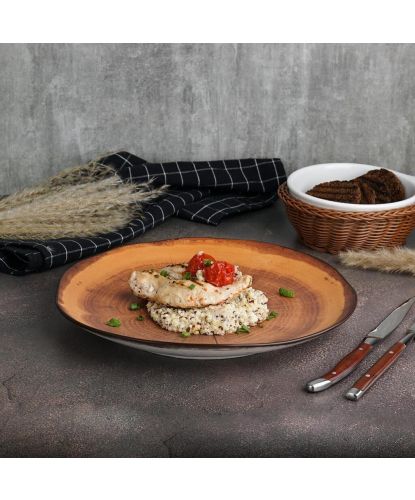 Тарелка 26,6 см h3 см Wood Fusion P.L. Proff Cuisine [4] (4)