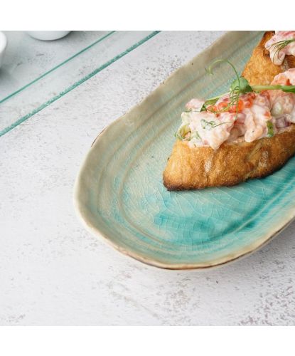 Блюдо овальное 32,5*12,5 см h2,5 см Sea Blue Frutti di Mare P.L. [1] (7)