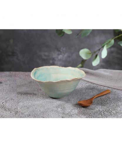 Салатник 450 мл 17*16,5 см h7,5 см Sea Blue Flower Frutti di Mare P.L. [1] (3)