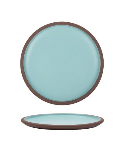 Тарелка d 20,5 см h1,8 cм Blue Matt New Brown Taiga P.L. [6] (2)