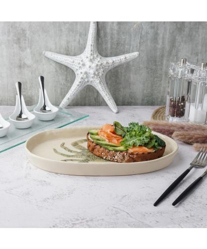 Блюдо овальное 29*18 см h2,5 см Crab Green Frutti di Mare P.L. [1] (5)