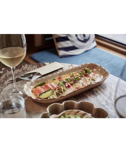 Блюдо прямоугольное 35*14 см h3,5 см 630 мл Pearl Sea Stone Frutti di Mare P.L. [4] (14)