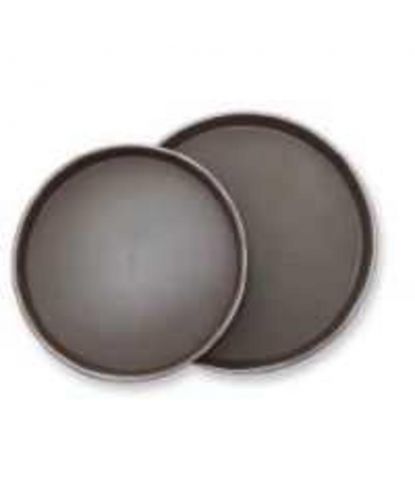 Поднос прорезиненный 40 см круглый коричневый пластик P.L. - BarWare (2)