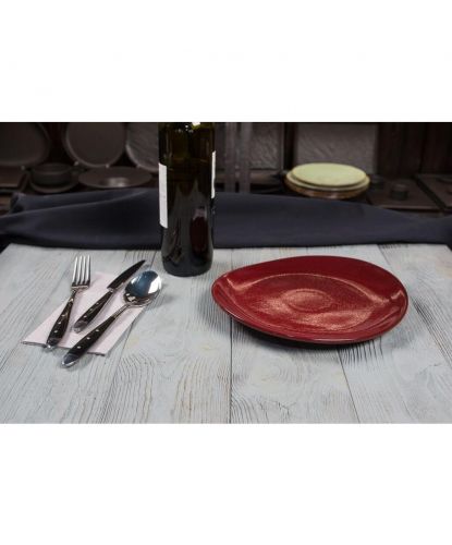 Блюдо овальное 25*22,5*2,4 см Evolution Dark Red P.L. Proff Cuisine [1] (3)