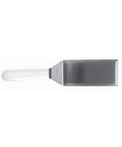 Лопатка 15,5*7,5 см острые края 32 см нерж. с пласт. ручкой черная Proff Chef Line (2)