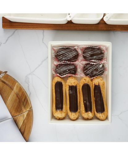 Блюдо прямоугольное 22*17 см h3,5 см White Style Buffet P.L. [3] (4)