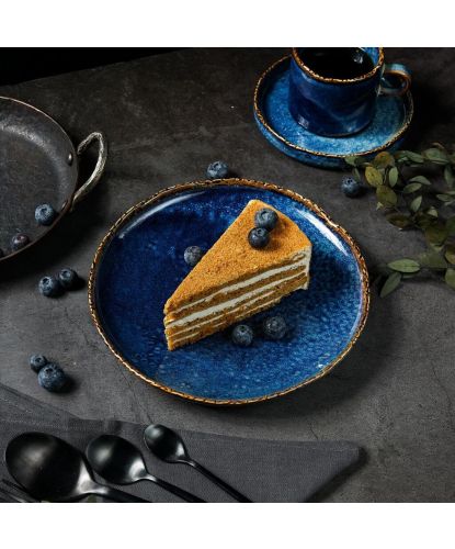 Тарелка d 21,3 см h3 см Aqua Blue P.L. Proff Cuisine [6] (2)