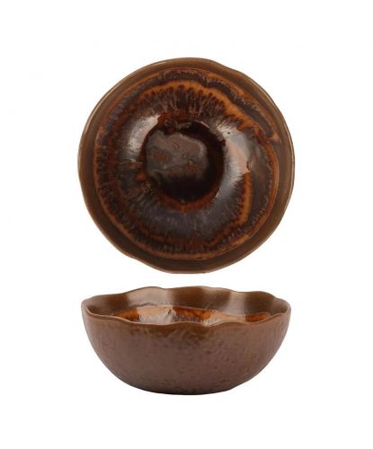 Салатник 1125 мл d 18,5/9,4 см h7,7 см Dark Brown Lava lines Frutti di Mare P.L. [1] (2)