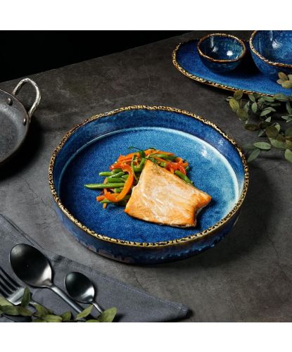 Тарелка с бортом d 26 см h4,8 см 1500 мл Aqua Blue P.L. Proff Cuisine [6] (2)