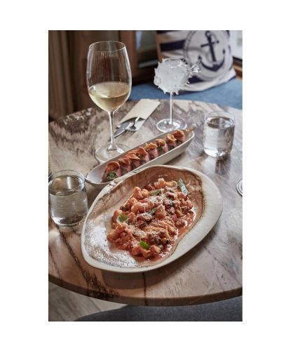 Блюдо овальное 32,5*20 см h7 см 100 мл Pearl Shell Frutti di Mare P.L. [1] (16)