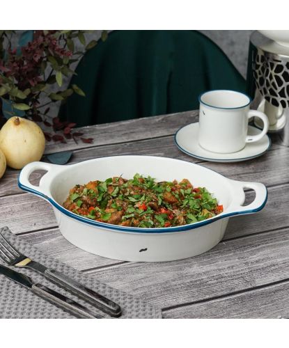 Блюдо овальное 33*20,8 см h5,9 см 1600 мл с ручками Bakery Fusion P.L. Proff Cuisine [1] (4)