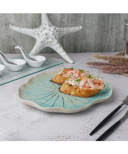 Блюдо для подачи 23,5*21,5 см h2,5 см Sea Blue Frutti di Mare P.L. [1] (5)