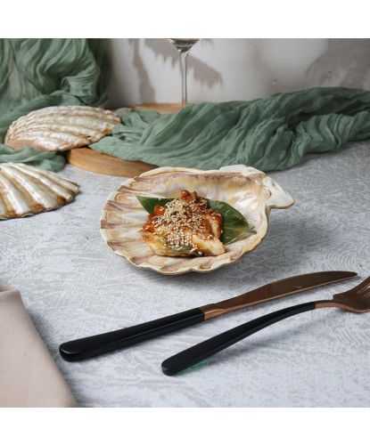 Блюдо для подачи 15*15 см h5,5 см 125 мл Pearl Shell Frutti di Mare P.L. [1] (18)