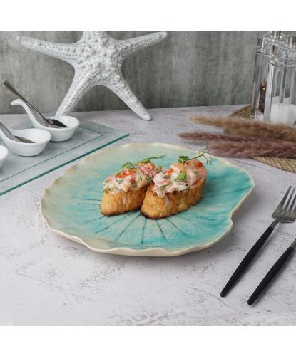 Блюдо для подачи 27,5*22,5 см h2,5 см Sea Blue Frutti di Mare P.L. [1] (5)