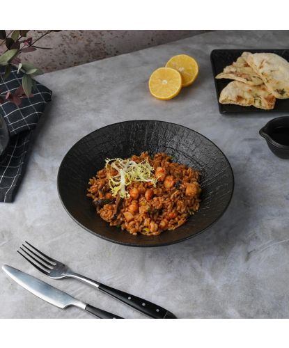 Салатник 900 мл d 22,5 см h5,4 см Black Raw Wood P.L. Proff Cuisine [3] (2)