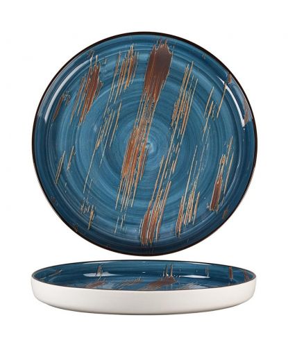 Тарелка с бортом d 28 см h3,1 см Texture Dark Blue P.L. Proff Cuisine [1] (2)