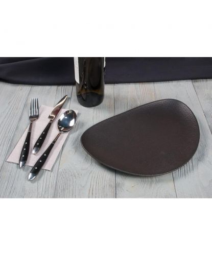 Блюдо овальное 29*20 см h3 см Side Up Smooth Black Raw Stellar P.L. Proff Cuisine [3] (4)