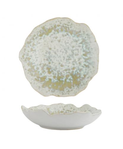 Салатник 500 мл d 22 см h5,5 см Crush Gray Spots Light Green Frutti di Mare P.L. [1] (3)