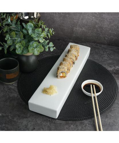 Блюдо прямоугольное 41*10 см h4 см White Matt Panasia P.L. Proff Cuisine [1] (2)