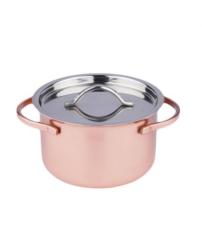 Соусник 90 мл d 6,6 см h3,8 см круглый с крышкой Copper нерж. P.L. Proff Cuisine (2)