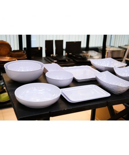 Блюдо 33,7*23,2*2,5 см прямоуг. с бортом White пластик меламин P.L. Proff Cuisine (5)