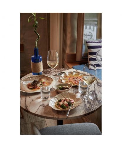 Блюдо овальное 32,5*20 см h7 см 100 мл Pearl Shell Frutti di Mare P.L. [1] (8)