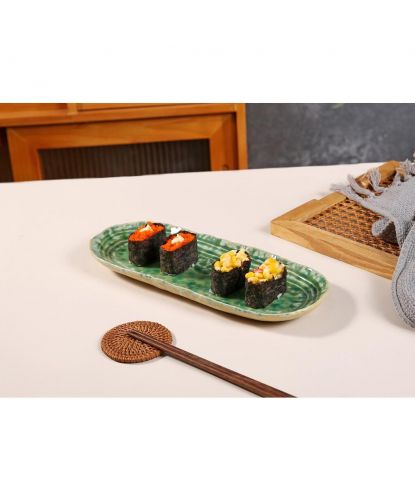 Блюдо овальное 32,5*13 см h2,5 см Green Frutti di Mare P.L. [1] (2)