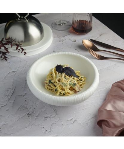 Салатник 600 мл d 20 см h8,3 см глубокий White Moon P.L. Proff Cuisine [4] (8)