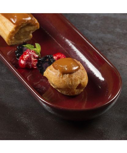 Блюдо овальное 32,5*10*3 см Evolution Dark Red P.L. Proff Cuisine [1] (3)