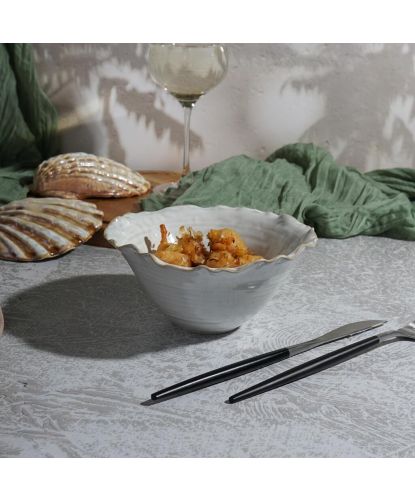 Салатник 500 мл d 15,5 см h7,5 см Gray Coral Flower Frutti di Mare P.L. [4] (19)