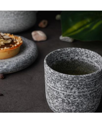 Чашка 250 мл чайная без ручки d 8 см h7,8 см Stone Untouched Taiga P.L. Proff Cuisine [1] (4)