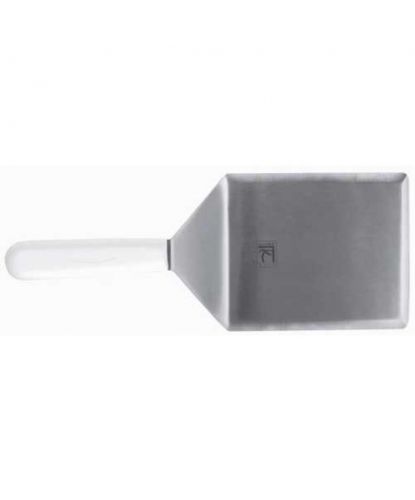 Лопатка 15*13 см острые края 32,5 см нерж. с пласт. ручкой черная Proff Chef Line (2)
