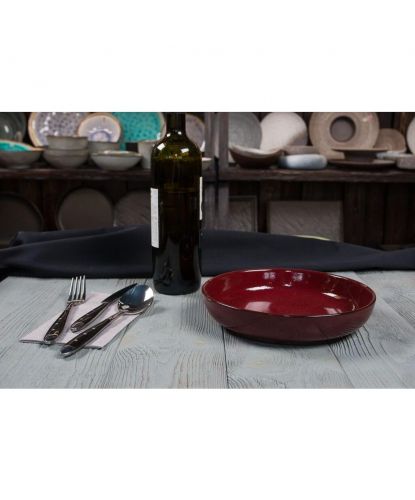 Тарелка с бортом d 21 см h4,5 см Evolution Dark Red P.L. Proff Cuisine [6] (2)