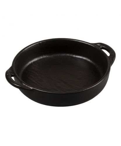 Блюдо круглое 18 см h4 см 570 мл с ручками Smooth Black Raw Stellar P.L. Proff Cuisine [4] (2)