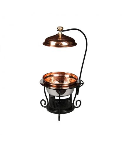Чафиндиш (мармит) 1,75 л на подставке Copper с медным покрытием  нерж. P.L. Proff Cuisine (3)