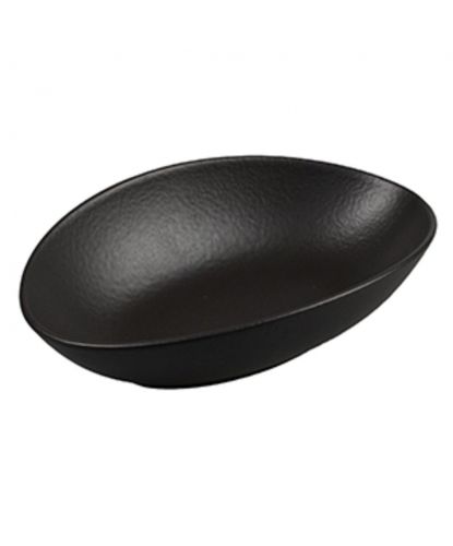 Салатник 700 мл 25*16 см h6,4 см Wave Up Smooth Black Raw Stellar P.L. Proff Cuisine [1] (1)