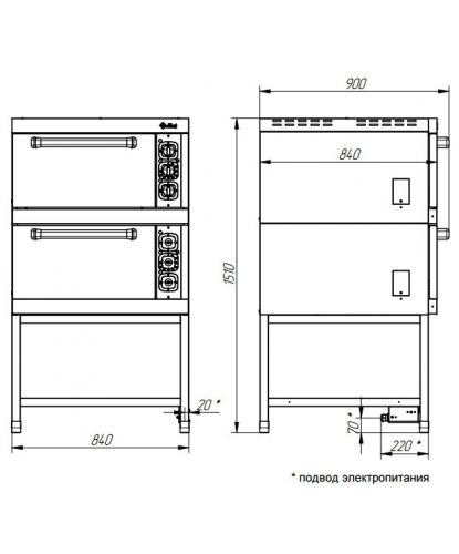 Шкаф жарочный Abat ШЖЭ-2-01 (3)
