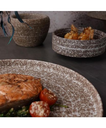 Тарелка с бортом 26*1,8 см Brown Untouched Taiga P.L. Proff Cuisine [4] (5)