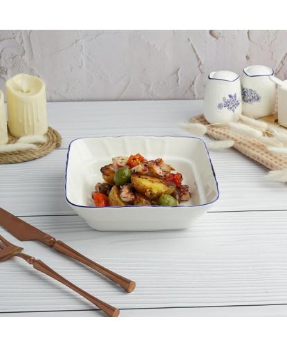 Салатник 400 мл 16*16 см h4,5 см квадратный Sea Flower P.L. Proff Cuisine [6] (6)