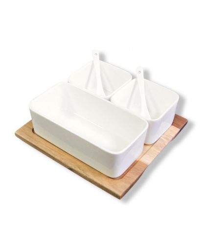 Набор: 3 соусника + подставка + 2 ложечки P.L. Proff Cuisine [1] (2)