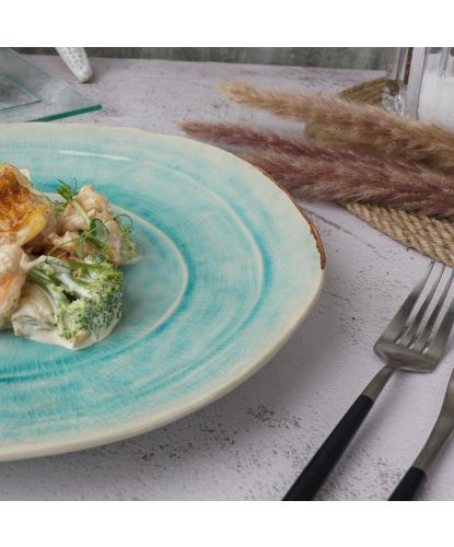 Тарелка d 26,5 см h3 см Sea Blue Frutti di Mare P.L. [1] (8)