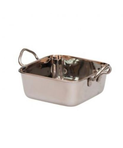 Сковорода для подачи 14*14 см квадратная нерж. 2 ручки P.L. Proff Cuisine (2)