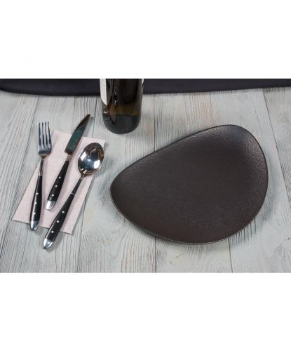 Блюдо овальное 29*20 см h3 см Side Up Smooth Black Raw Stellar P.L. Proff Cuisine [3] (5)