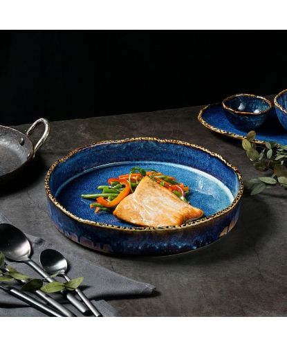 Тарелка с бортом d 26 см h4,8 см 1500 мл Aqua Blue P.L. Proff Cuisine [6] (3)