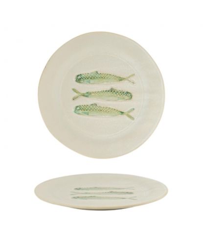 Тарелка d 27,3 см h2 см Green Fish Gray Frutti di Mare P.L. [6] (2)