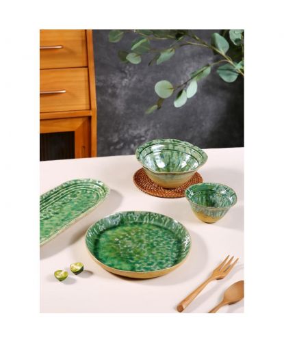 Тарелка с бортом d 22 см h2,7 см Green Frutti di Mare P.L. [1] (2)