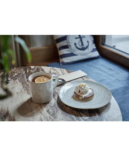 Кружка 350 мл d 9 см h9 см Gray Rock Flowers Frutti di Mare P.L. [6] (9)