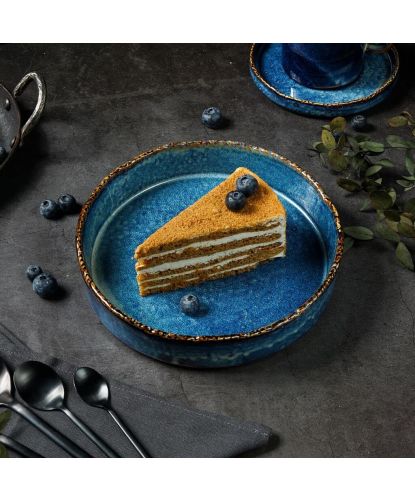 Тарелка с бортом d 20,8 см h4,6 см 930 мл Aqua Blue P.L. Proff Cuisine [6] (2)
